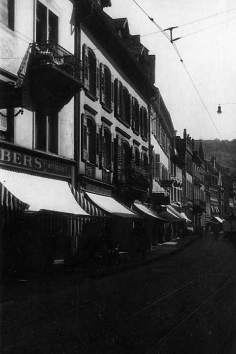 Ein Stck Alt-Freiburg, das nicht mehr...malige Salzstrae 11 (heute Nummer 7).  | Foto: Stadtarchiv Freiburg