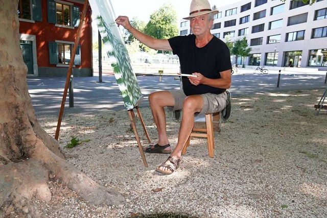 Im August ist Victor Hottinger mit sei... im Schweizer Rheinfelden anzutreffen.  | Foto: Valentin Zumsteg