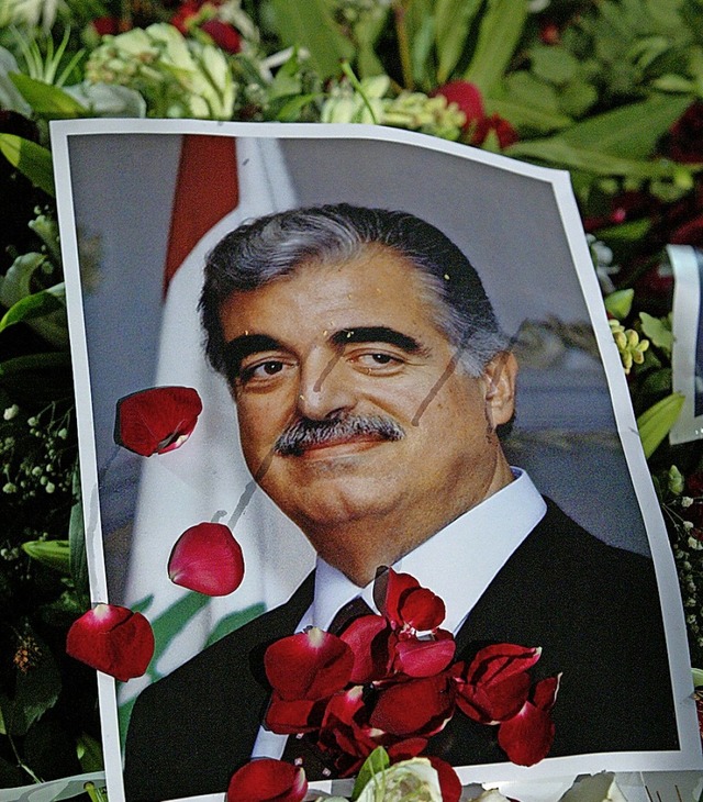 Mit einer Autobombe 2005 gettet: Rafik Hariri  | Foto: RAMZI HAIDAR (AFP)