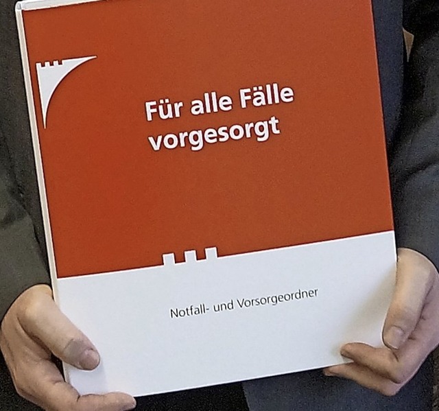 Fr alle Flle vorgesorgt: Der Notfall- und Vorsorgeordner.   | Foto: Christine Storck-Haupt