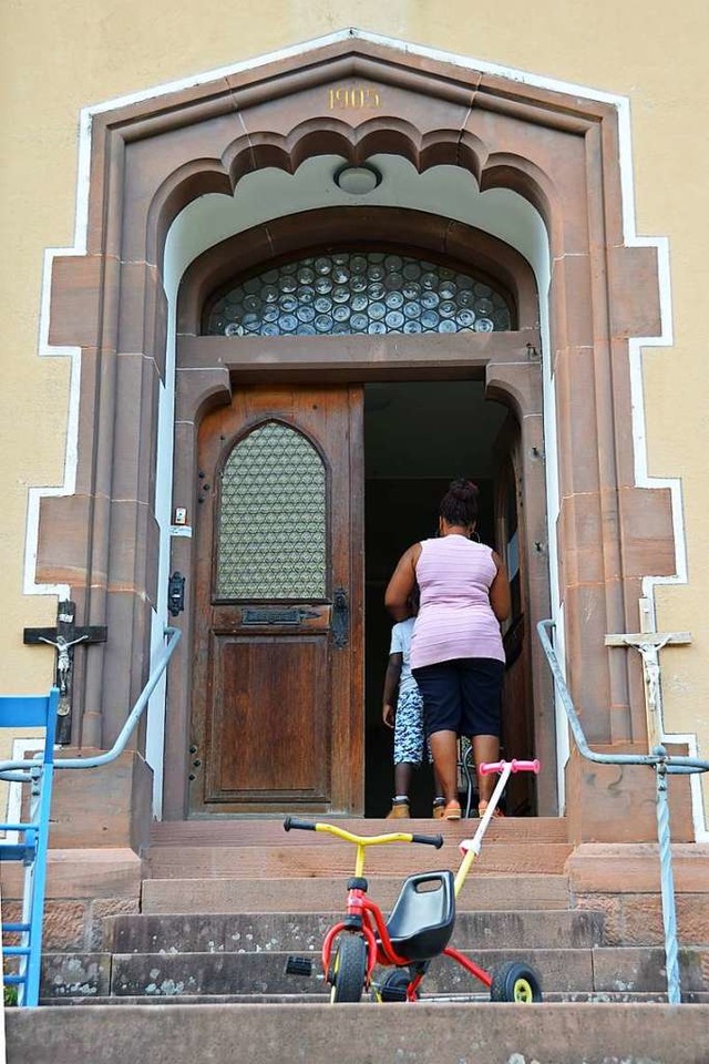 Die Flchtlingsfamilie Adeleke muss au...n Pfarrhaus in Heiligenzell ausziehen.  | Foto: Hannah Fedricks Zelaya