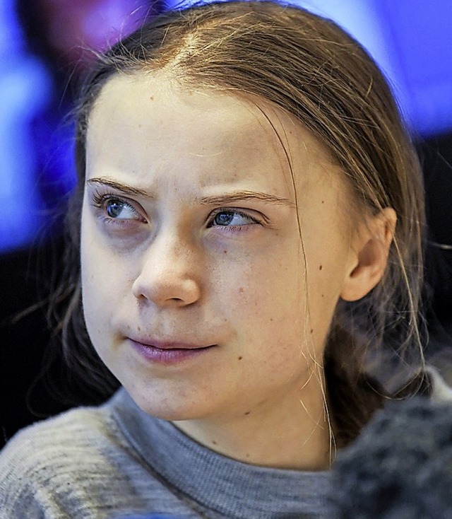 Greta Thunberg im Januar  | Foto: PONTUS LUNDAHL (AFP)