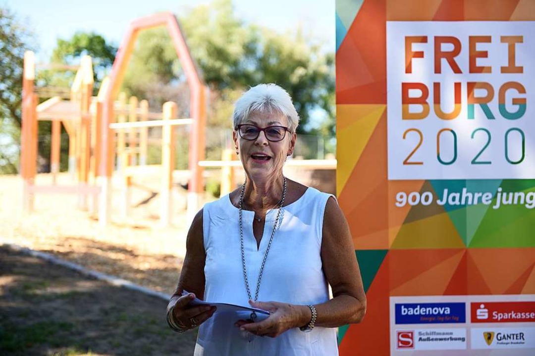 Renate Sick-Glaser spendete ber ihre ...ftung 100.000 Euro fr den Spielplatz.  | Foto: Rita Eggstein