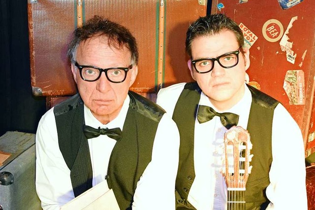 Raphael Gottlieb (rechts) mit seinem Musikerkollegen Edwin Bug  | Foto: Veranstalter