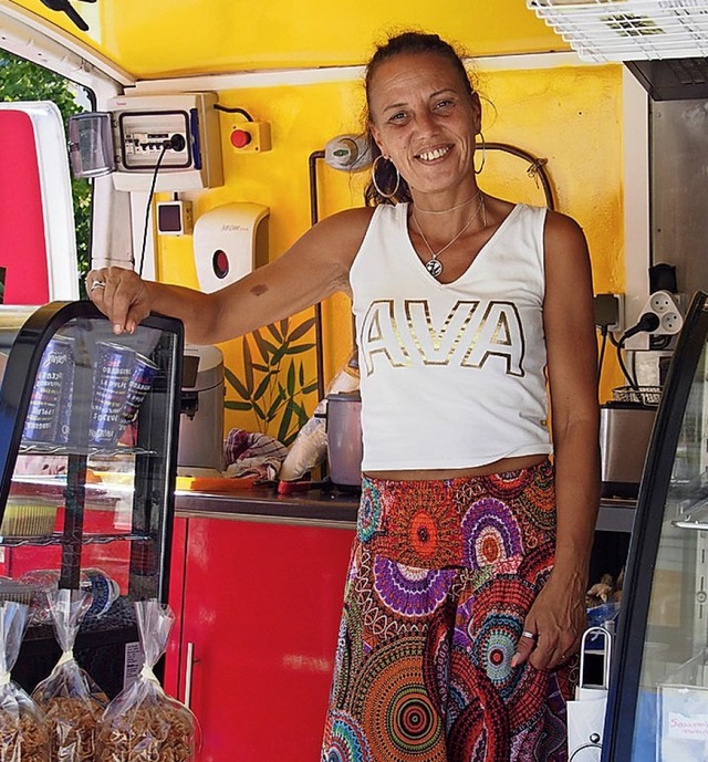 Reine-Claire mit ihren &#8222;Saveurs ...den Spezialitten   der Insel Runion   | Foto: Kaufmann-Spachtholz