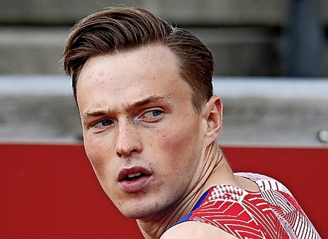Schnupperte am Weltrekord ber 400 Meter Hrden: der Norweger Karsten Warholm  | Foto: CHRISTINE OLSSON (AFP)