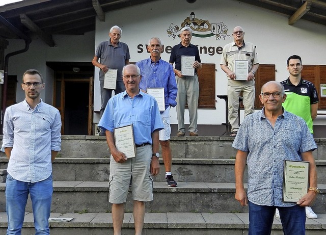 Der Vorsitzende Markus Ga (von links)...n mit Ga ist Johannes Amann (rechts).  | Foto: Renate Dannecker