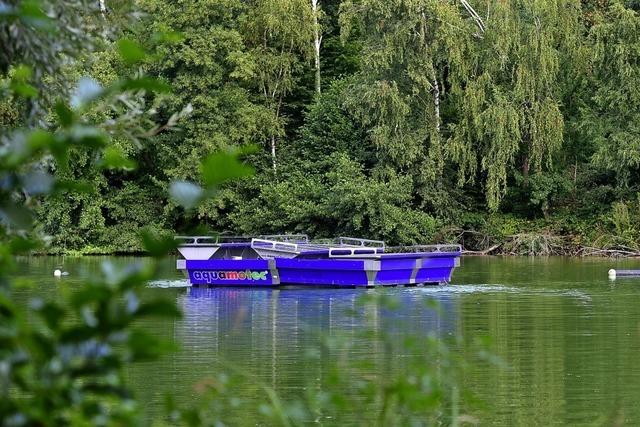 Dass der Waltershofener See nicht umkippt, ist einer Solarpumpe zu verdanken