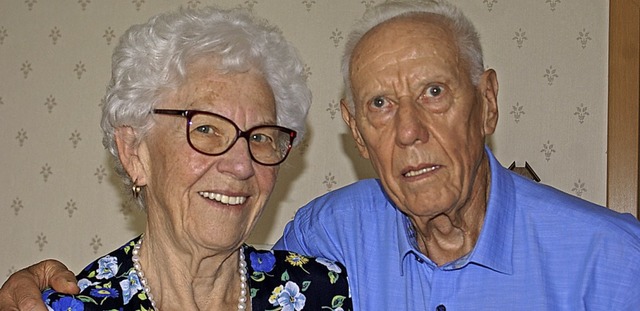 Doris und Norbert Dbele feiern diamantene Hochzeit.  | Foto: Werner Probst