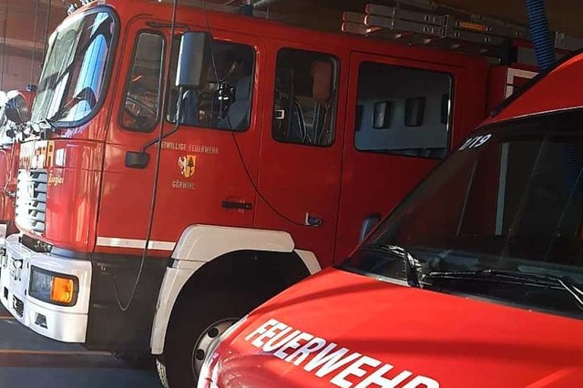 Die Feuerwehr aus Grwihl war in Oberwihl im Einsatz.  | Foto: feuerwehr Grwihl