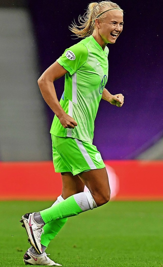 VfL-Star Pernille Harder  | Foto: ALVARO BARRIENTOS (AFP)