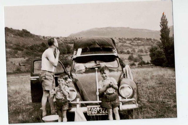 1955 ging&#8217;s an die Cte d&#8217;...ar (links). Mutter Elli fotografierte.  | Foto: Susanne Kerkovius, bz