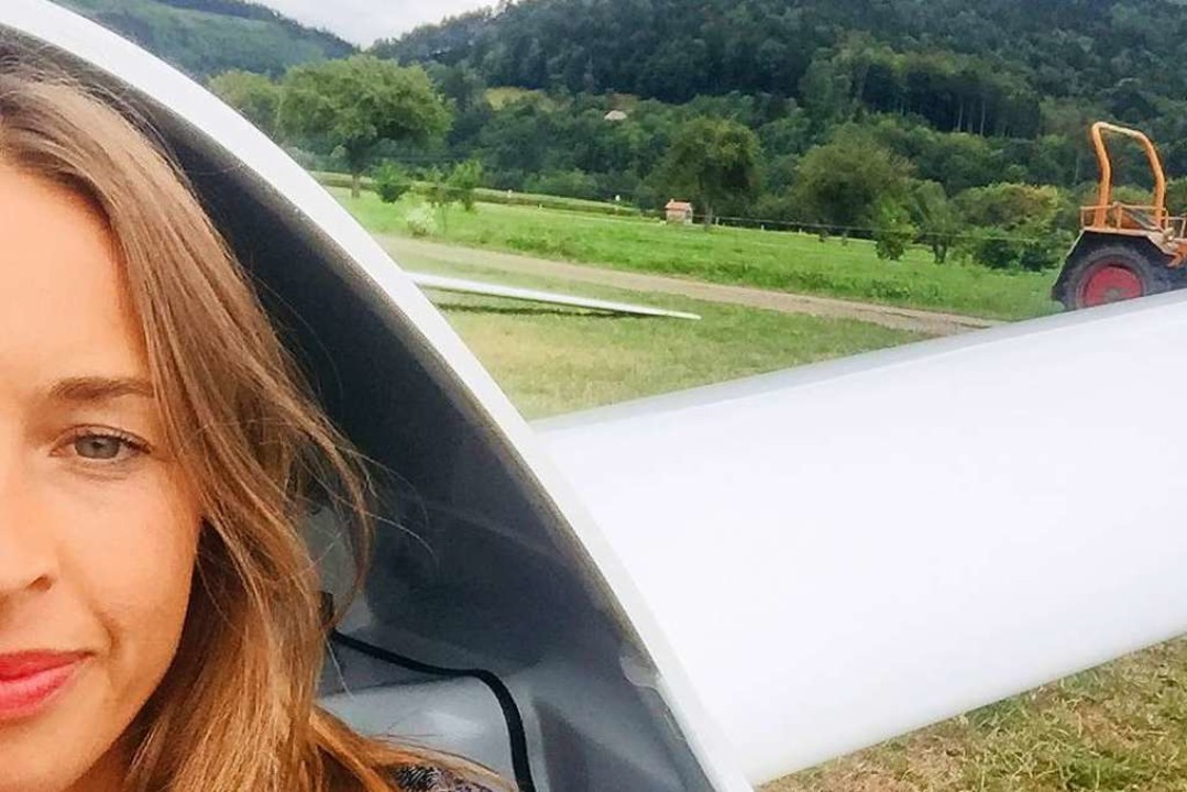 fudder-Redakteurin Gina Kutkat durfte selbst in die Luft  | Foto: Gina Kutkat