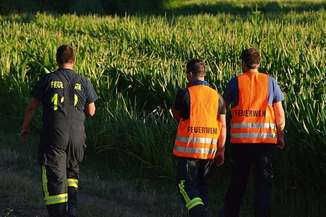 Auch eine groangelegte Suchaktion der Feuerwehr brachte keinen Erfolg.  | Foto: Felix Lieschke