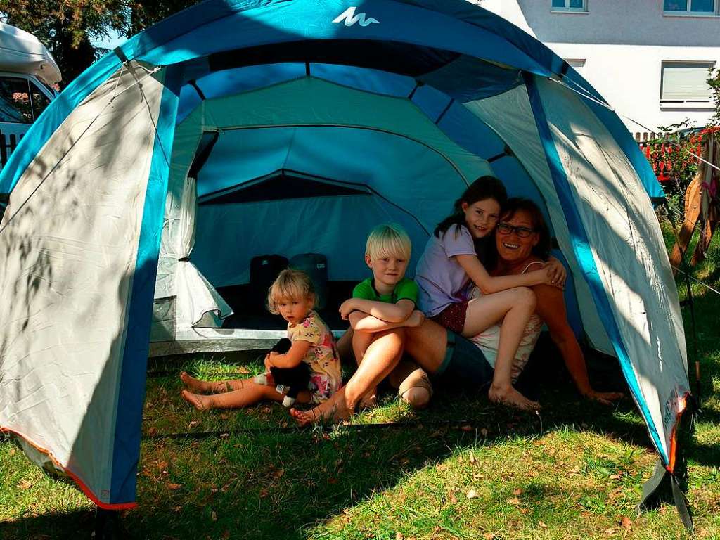 „Eins meiner intensivsten Hobbys sind meine Enkel, die ich fr’s Campen im Garten begeistern konnte.“