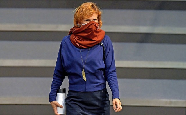 Katja Kipping tritt entsprechend der Satzung nicht mehr als Parteichefin an.  | Foto: TOBIAS SCHWARZ (AFP)