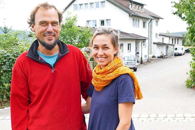 Michael und Eva Gaiduk freuen sich auf...bald wieder das Haus bevlkern werden.  | Foto: Susanne Filz