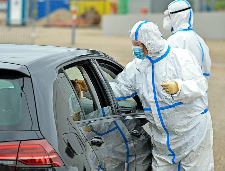 Fr einen Abstrich muss man das Auto nicht verlassen.  | Foto: Michael Bamberger