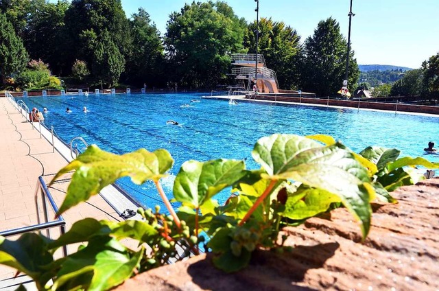 Besonders beliebt bei heiem Wetter: das Lahrer Terrassenbad   | Foto: Wolfgang Knstle