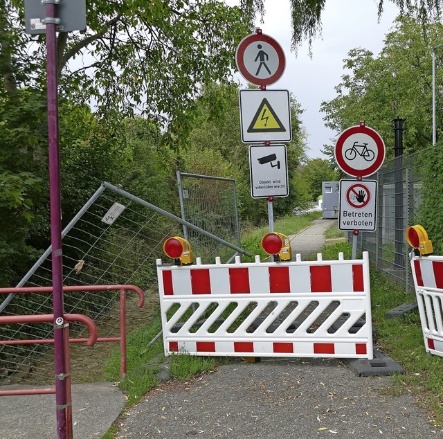 Fugnger und Radfahrer mssen sich no... des Drrenbachs wieder nutzen knnen.  | Foto: Verena Pichler