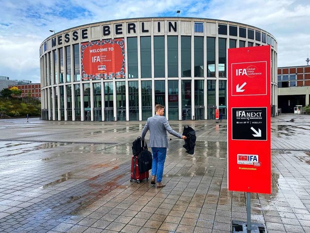 Nur ausgewhlte Besucher drfen zur IFA in Berlin kommen.  | Foto: Christoph Dernbach (dpa)