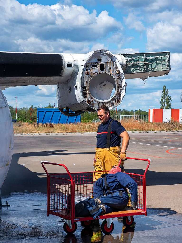 bung der Flughafenfeuerwehr am Euroairport