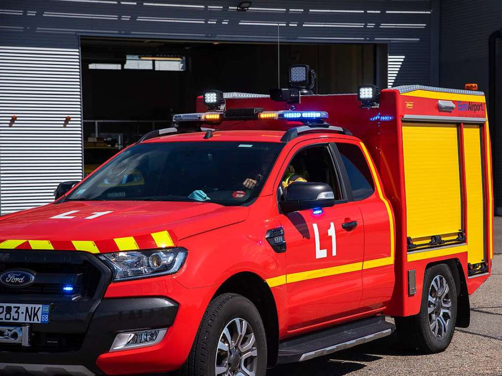 bung der Flughafenfeuerwehr am Euroairport