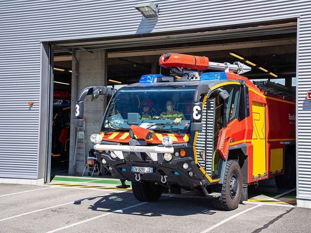 bung der Flughafenfeuerwehr am Euroairport