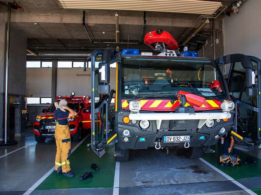 bung der Flughafenfeuerwehr am Euroairport