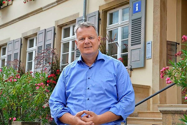 Brgermeister Dirk Blens will 2021 wie...rgermeisterwahl in Sulzburg antreten.  | Foto: Sophia Hesser