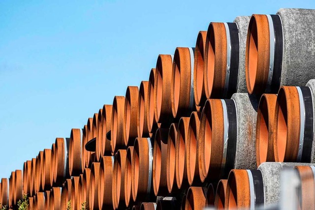 Die Pipeline Nord Stream 2 soll durch ...sland direkt nach Deutschland bringen.  | Foto: ODD ANDERSEN (AFP)