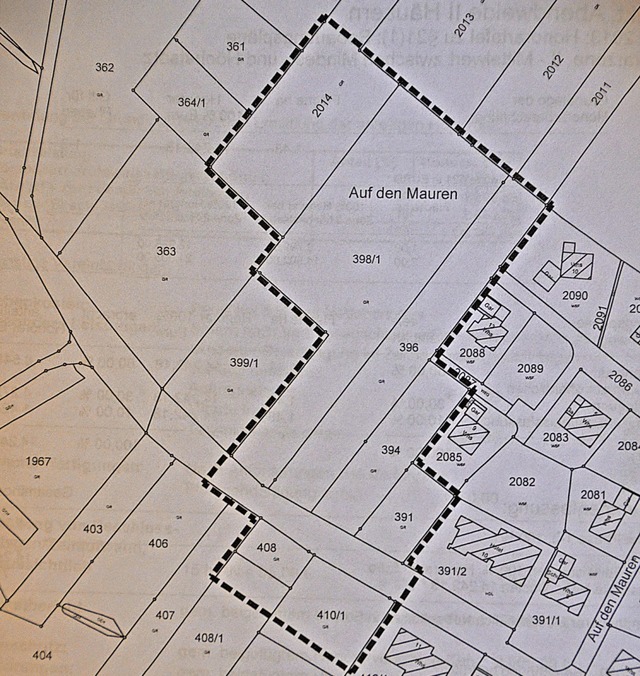 Rund 1,5 Hektar soll das Neubaugebiet ...assen, Platz fr etwa 15 Grundstcke.   | Foto: Christiane Sahli