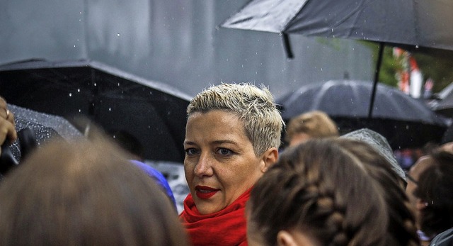 Maria Kolesnikowa &#8211;hier bei eine...e in die Ukraine abgeschoben werden.    | Foto: - (AFP)