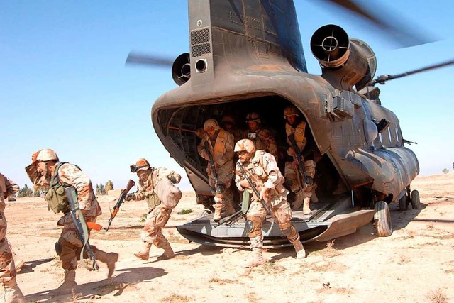 US-Soldaten in der Nhe von Brassfield-Mora im Irak (Archivbild)  | Foto: A2800 epa Ph3 Shawn Hussong