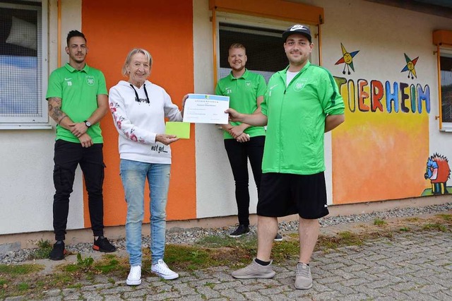 Christopher Mller (von links), Floria... der Dritten Mannschaft des SV Herten.  | Foto: Horatio Gollin