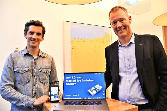 Johannes Rieger (links) und Andreas Be...e neue App inhaltlich und strukturell.  | Foto: Barbara Ruda