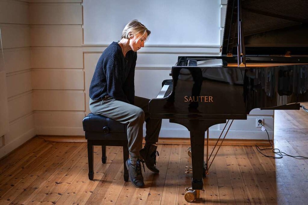 Gunilla Sssmann leidet an  Musikerkrampf, eine Folge exzessiven bens.  | Foto: Andreas Wenderoth