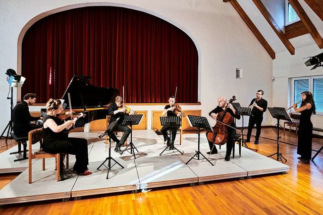 Das Kaiserwalzer-Ensemble bei der Endinger Notenlese.  | Foto: RALF KILLIAN