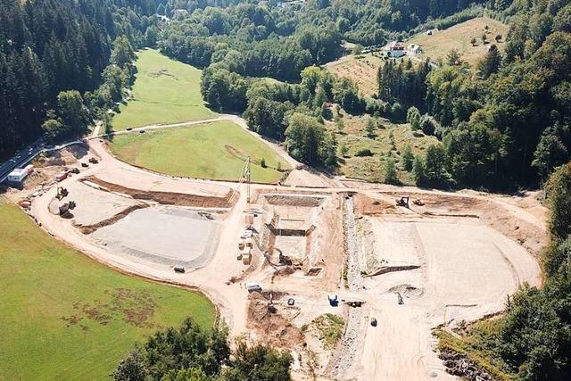 Der Bohrerdamm bei Freiburg ist eine der grten Baustellen in der Region