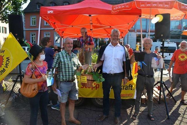 Protestfest in Breisach gegen geplantes Technocentre in Fessenheim