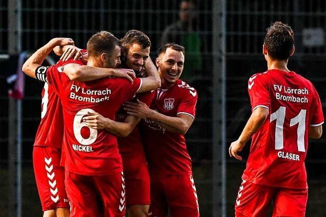 FV Lrrach-Brombach feiert ersten Oberliga-Sieg – 4:1 gegen Walldorf