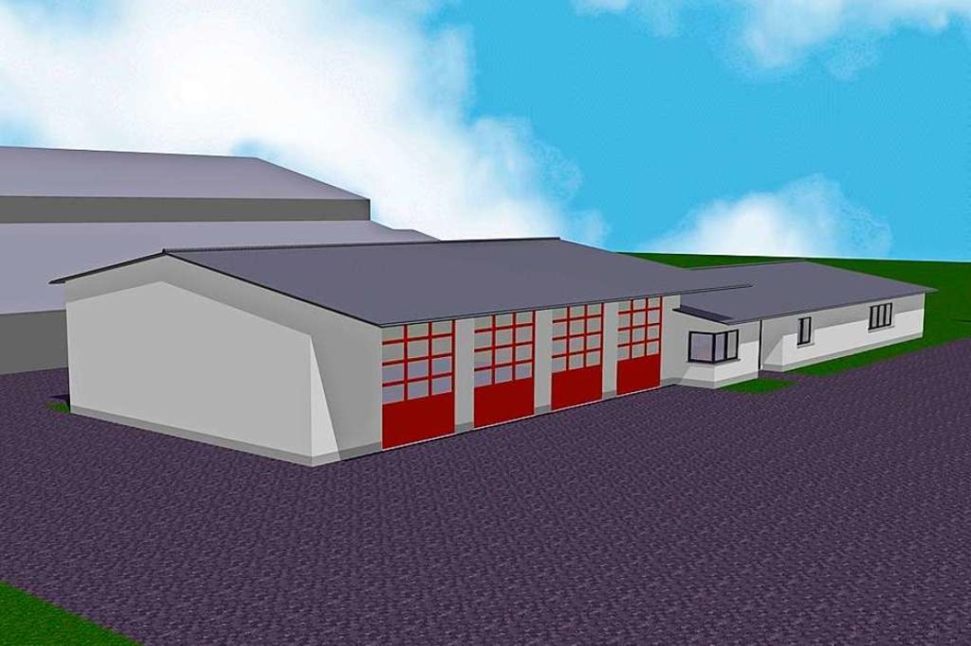 So knnte das neue Feuerwehrhaus aussehen.  | Foto: Planungsbro Mathis + Jgle