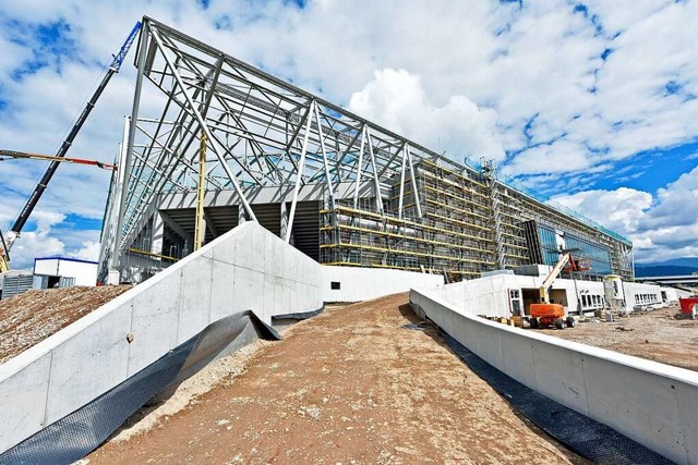 Noch Baustelle: Das neue SC-Stadion  | Foto: Michael Bamberger
