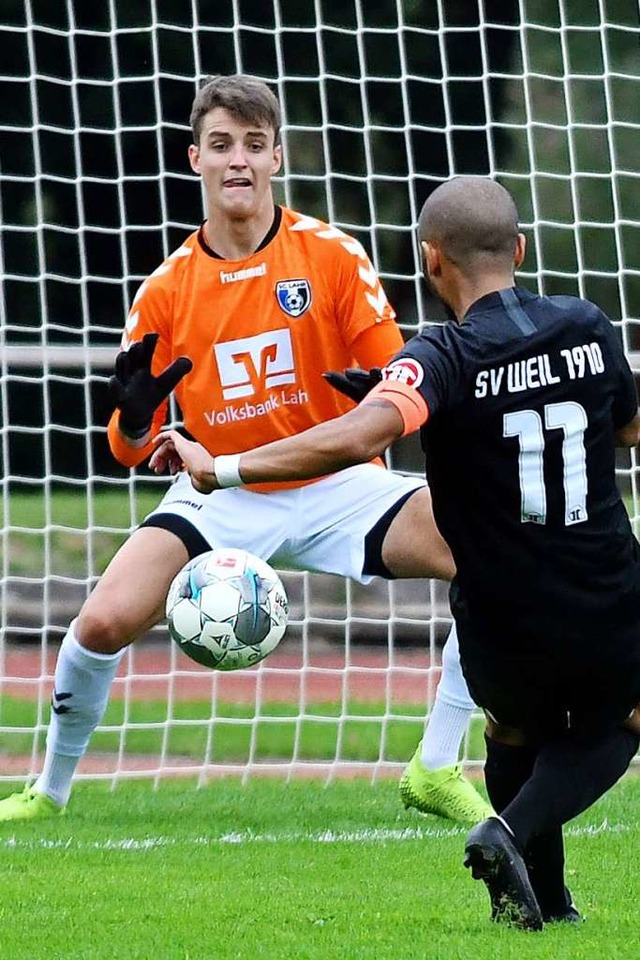 &#8222;Beste Voraussetzungen und gute ...er eins im Tor des SC Lahr Jona Leptig  | Foto: Wolfgang Knstle