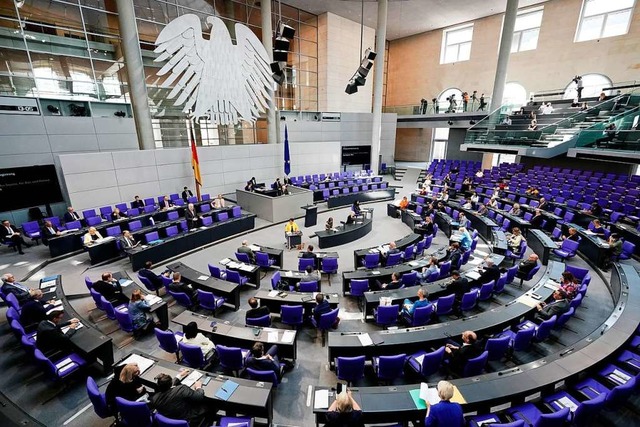 Der Deutsche Bundestag in Berlin  | Foto: Michael Kappeler (dpa)