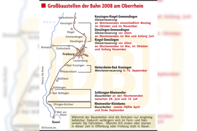 Neue Schienen fr die Rheintalbahn