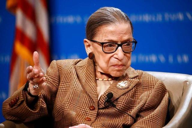 Trauer um die legendre US-Richterin Ruth Bader Ginsburg