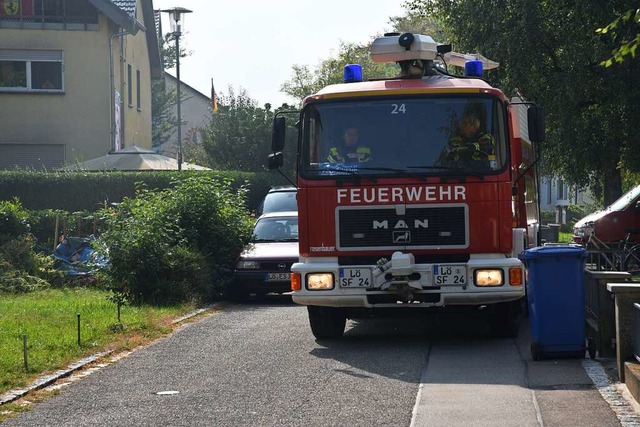 Manchmal wurde es etwas eng fr die Feuerwehr.  | Foto: Martin Eckert
