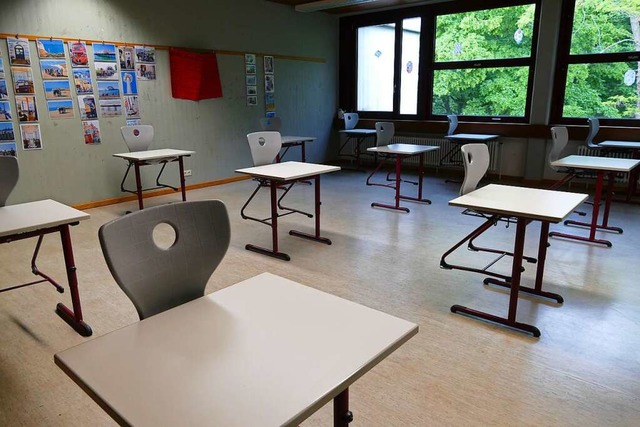 Leeres Klassenzimmer im Schulzentrum Efringen-Kirchen  | Foto: Victoria Langelott