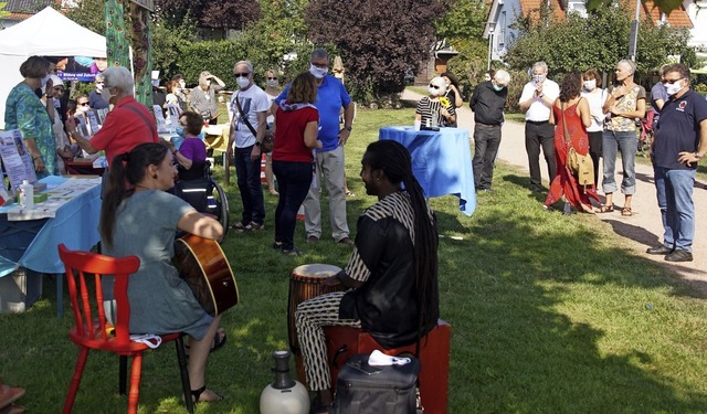 Die Interkulturelle Woche in Kenzingen...othek&#8220; im Brgerpark Altes Grn.  | Foto: Ilona Huege